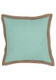 Hampton Linen Glacier Blue Cushion by J Elliot Home