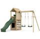 Plum Play Lookout Tower Wooden Climbing Frame with Swings