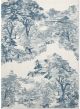 Landscape Toile Light Blue 162608 Rug by Ted Baker 