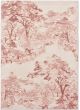 Landscape Toile Light Pink 162602 Rug by Ted Baker 