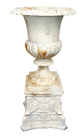 Tudor White Urn & Base